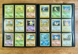 Pokemon Game 1999 Base Set Unlimited Complete Non Holo Set #17-102 * NM-LP - Image 3