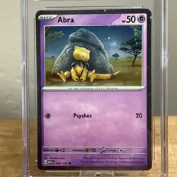 Pokemon TCG Abra Scarlet & Violet 151 063/165 Cosmos Holo CGC 8.5 - Image 3