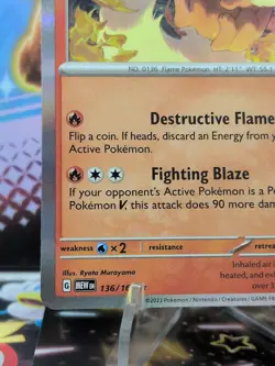 Pokemon TCG Scarlet & Violet 151 Flareon 136/165 Rare NM/M Holo - Image 4