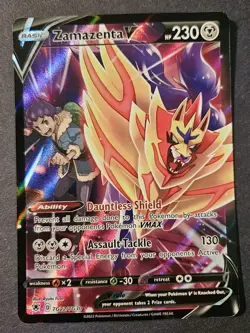 Pokemon TCG Zamazenta V TG22/TG30 Swsh10 Holo Trainer Gallery Near Mint - Image 1
