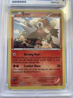Entei 14/98 Cosmos Holo XY 2015 Ancient Origins Pokemon Promo ACE 7 Near Mint - Image 2