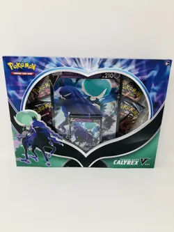Pokemon TCG Shadow Rider Calyrex V Box Collection 4 Booster Packs + Promo Sealed - Image 1