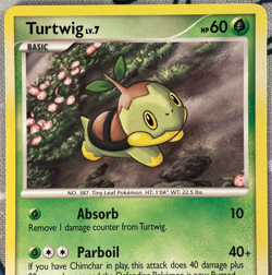 Turtwig 17/17 Promo Pop Series 9 Common Pokemon Card 2009 NM/LP - Image 2