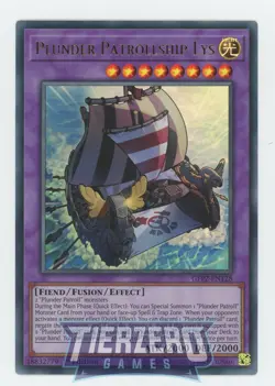 Yugioh Plunder Patrollship Lys GFP2-EN128 Ultra Rare 1st Edition Near Mint - Image 1