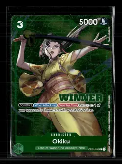 One Piece Card Game Okiku One Piece Promotion Cards R • OP01-035 Winner - Image 1