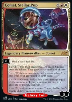 Magic/MTG Comet, Stellar Pup (V.2) XUNF-452 Mythic Englisch Excellent Foil - Image 1