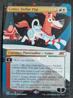 MTG - Comet, Stellar Pup - Galaxy Foil - Borderless - Mythic - UNF-526 - NM/M - Image 1