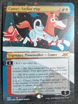MTG - Comet, Stellar Pup - Galaxy Foil - Borderless - Mythic - UNF-526 - NM/M - Image 2