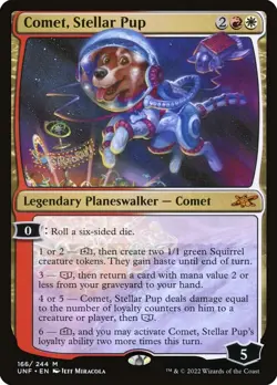 Comet, Stellar Pup FOIL #166 | UNF Unfinity | MTG | Same Day Shipping! - Image 1