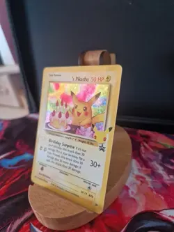 Pokemon Pikachu TCG Celebrations Birthday 24 Holo Black Star Promo Card NM - Image 4