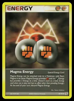 Pokemon Card - Magma Energy Team Magma vs Team Aqua 87/95 Uncommon - Image 1