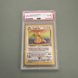 DRAGONITE 4/62 PSA 6 Holo Rare Fossil Pokemon Card - Image 1