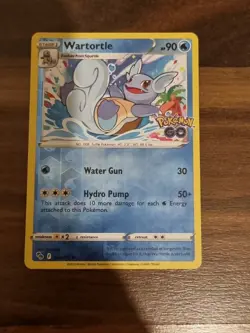 Pokemon Go REVERSE HOLO FOIL Wartortle 016/078 TCG Card - Image 1