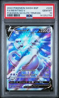 Pokemon Mewtwo V SWSH229 SWSH: Sword & Shield Promo Cards Holo PSA 10 - Image 1