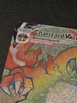 Pokemon TCG Champions Path Rainbow Charizard VMAX Secret Rare Card 74/73 NM - Image 2