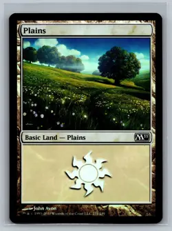 Magic The Gathering Magic 2011 Plains #231/249 Foil Land MTG TCG CCG M11 - Image 1