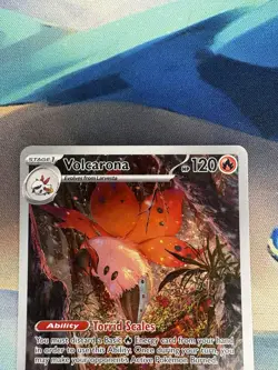 Pokemon TCG Volcarona Black Bolt Illustration Rare Card 100/086 NM/M Condition - Image 2