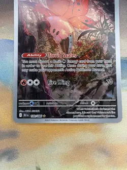 Pokemon TCG Volcarona Black Bolt Illustration Rare Card 100/086 NM/M Condition - Image 3