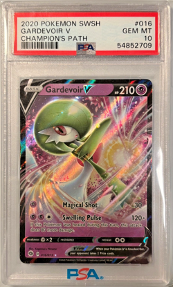 Gardevoir V #016/073 PSA 10 GEM MINT Champion's Path Pokemon 2020 - Image 1