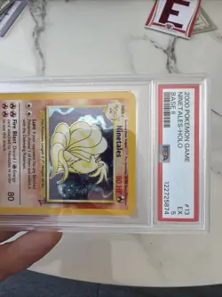 2000 Pokemon Game Ninetales Base Set 2 Holo 013/130 PSA 5 SWIRL - Image 3