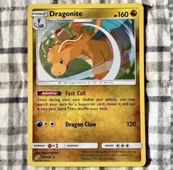 POKEMON TCG DRAGONITE HOLO RARE! 119/181 SM-TEAM UP! FAST CALL! - Image 1