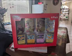 Pokemon 151 TCG Booster Tin Box 4-Pack - Image 1
