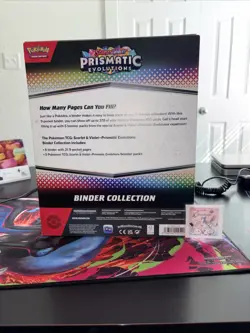 Pokemon TCG SV8.5 Prismatic Evolutions Binder Collection Box Factory Sealed - Image 3