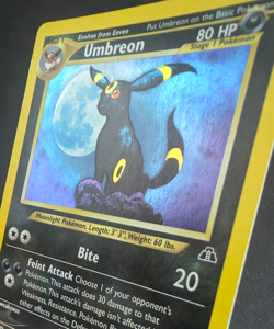 Pokemon TCG: Umbreon 13/75 Neo Discovery WoTC Holo Rare Amazing Swirl LP - Image 3