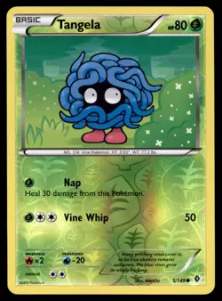 Tangela 5/149 Common Boundaries Crossed Pokemon Reverse Holo Near Mint - Image 1