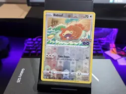 BIDOOF COMMON REVERSE HOLO 059/078 POKEMON GO POKEMON NM - Image 1