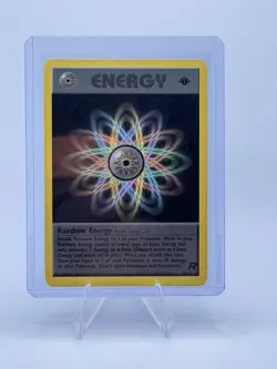 Pokemon Rainbow Energy 80/82 Team Rocket Rare 1st Edition Regular 2000 Wizards - Image 1