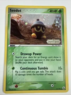 Pokemon TCG Seedot Stamped Legend Maker Reverse Holo 61/92 - Image 1