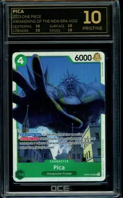 2023 One Piece AWAKENINGS OF THE NEW ERA Pica Graded OCE 10 BLACK LABEL - Image 1