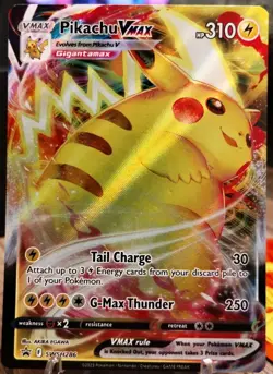 Pokemon Card Pikachu VMAX Sword & Shield Promo SWSH286 - NM Condition - Image 1