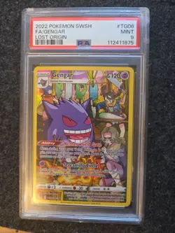 Pokemon TCG Gengar TG06/TG30 Lost Origin Trainer Gallery PSA 9 - Image 1