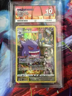 Pokemon TCG Gengar TG06/TG30 Lost Origin Trainer Gallery Special Art - ACE 10 - Image 1