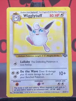 Wigglytuff 32/64 Pokemon Card Jungle Set Regular WOTC HP - Image 3