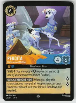 Perdita - Determined Mother Super Rare Reign of Jafar 27/204 Disney Lorcana - Image 1