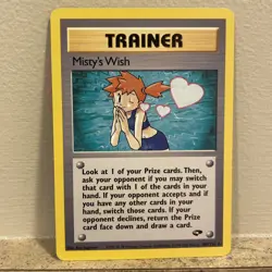 Misty’s Wish 108/132 Gym Challenge Regular Non-holo Rare LP/NM Pokemon TCG - Image 1