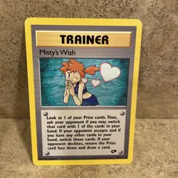 Misty’s Wish 108/132 Gym Challenge Regular Non-holo Rare LP/NM Pokemon TCG - Image 2