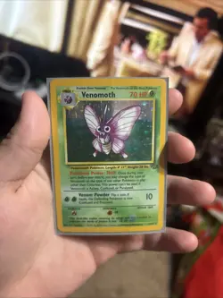 Venomoth Jungle 13/64 Pokemon Holo Rare 1999 WOTC Vintage LP Lightly Played TCG - Image 1