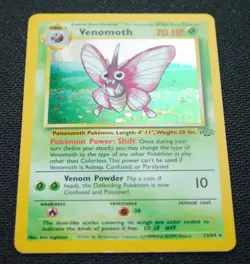 Venomoth 13/64 Holo Rare Unlimited Jungle Set 1999 - Pokemon Card TCG (NM) - Image 3