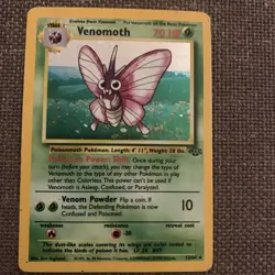 Pokemon Venomoth Card 13/64 Jungle Rare Holo Card TCG - Image 1