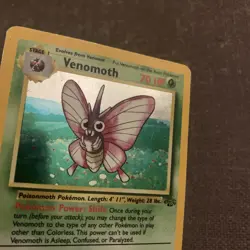 Pokemon Venomoth Card 13/64 Jungle Rare Holo Card TCG - Image 3