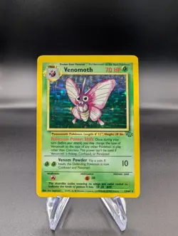Venomoth 13/64 - Jungle Holo - Vintage Pokemon TCG WOTC - LP/MP - Image 1