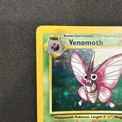 *No Symbol Error* Pokemon TCG English NM Venomoth 13/64 Jungle Holo Rare Card - Image 2