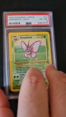 Venomoth 13/64 Jungle Holo 1999 Pokemon Trading Card Game TCG WOTC PSA 6 - Image 2