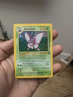 Pokemon TCG Holo Venomoth Jungle 13/64 MP - Image 1