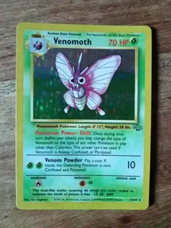 Pokemon TCG Venomoth Jungle 13/64 Holo Unlimited Holo Rare - Image 1