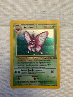 Pokemon TCG Venomoth Jungle Holo Card 13/64 LP - Image 1
